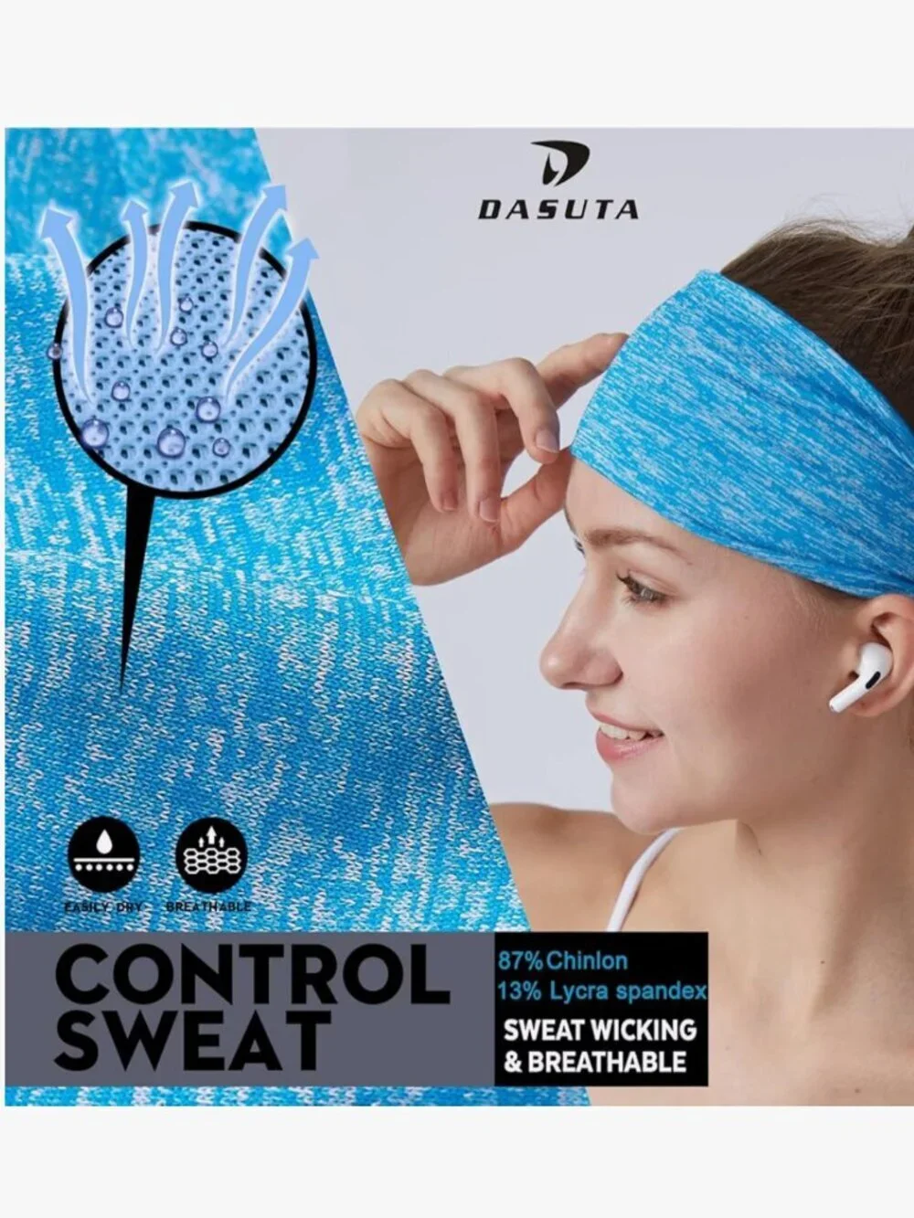 Set of 10 Women's Athletic Headband for Sports Travel Fitness EUC